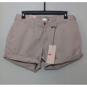 Levi's Women's Low-Rise Khaki Shorts Size 27 Small NWT NEW